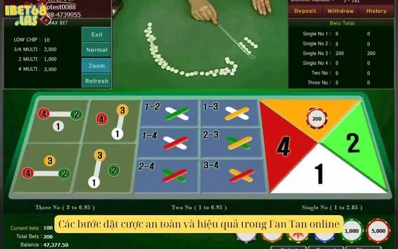 Các bước đặt cược an toàn và hiệu quả trong Fan Tan online