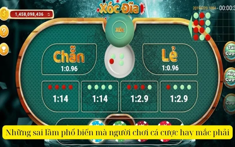 Những sai lầm phổ biến mà người chơi cá cược hay mắc phải